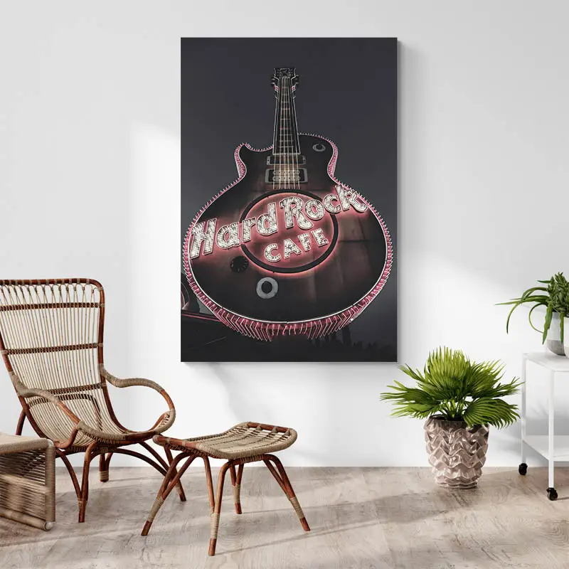 Tableau Guitare Noir et Blanc