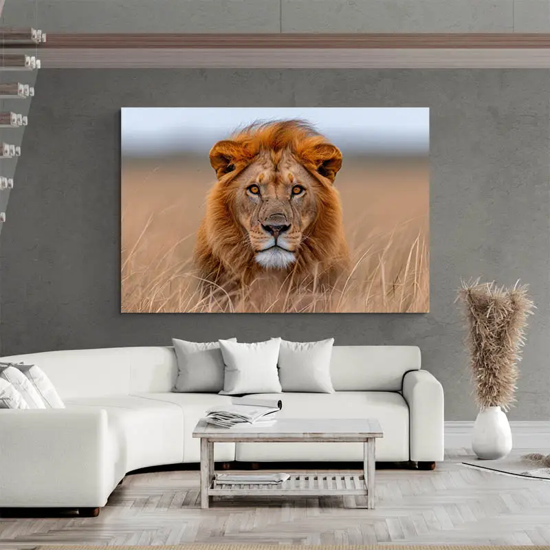 Tableau Lion Savane