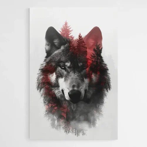 Tableau Loup Scandinave