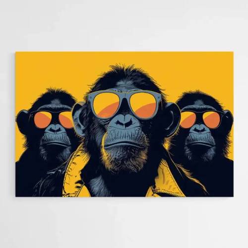 Tableau Singes Moderne
