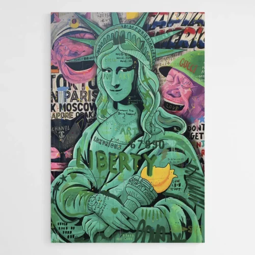 Tableau Statue Liberté Street Art