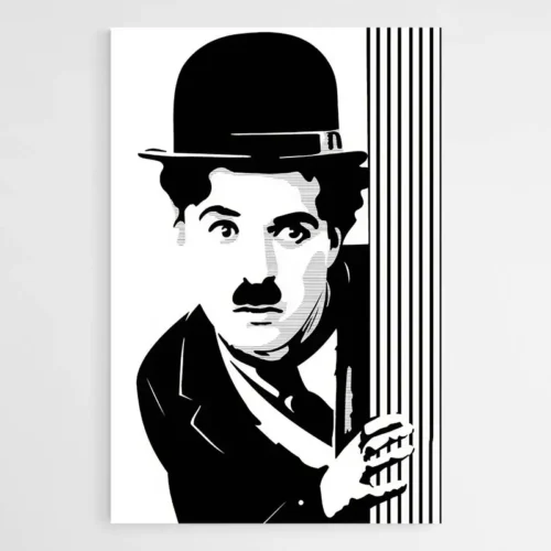 Tableau Street Art Charlie Chaplin