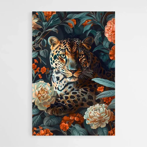 Tableau William Morris Leopard Jungle