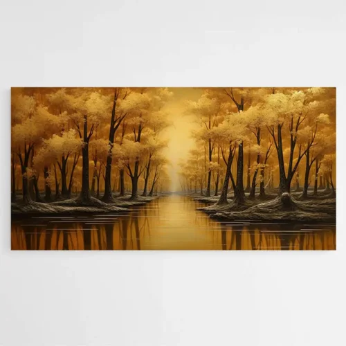 Tableau Arbres dorés