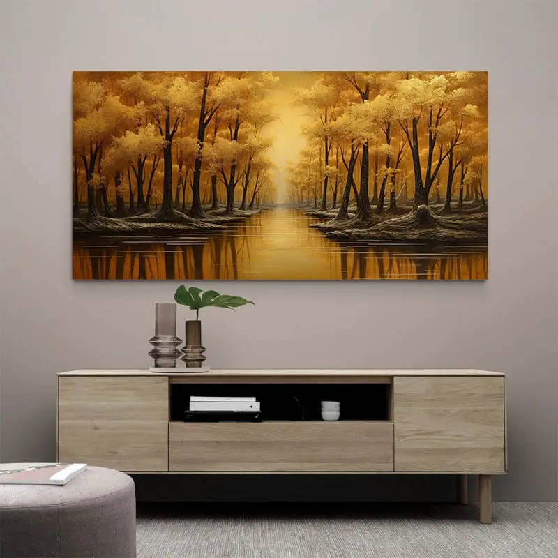 Tableau Arbres dorés