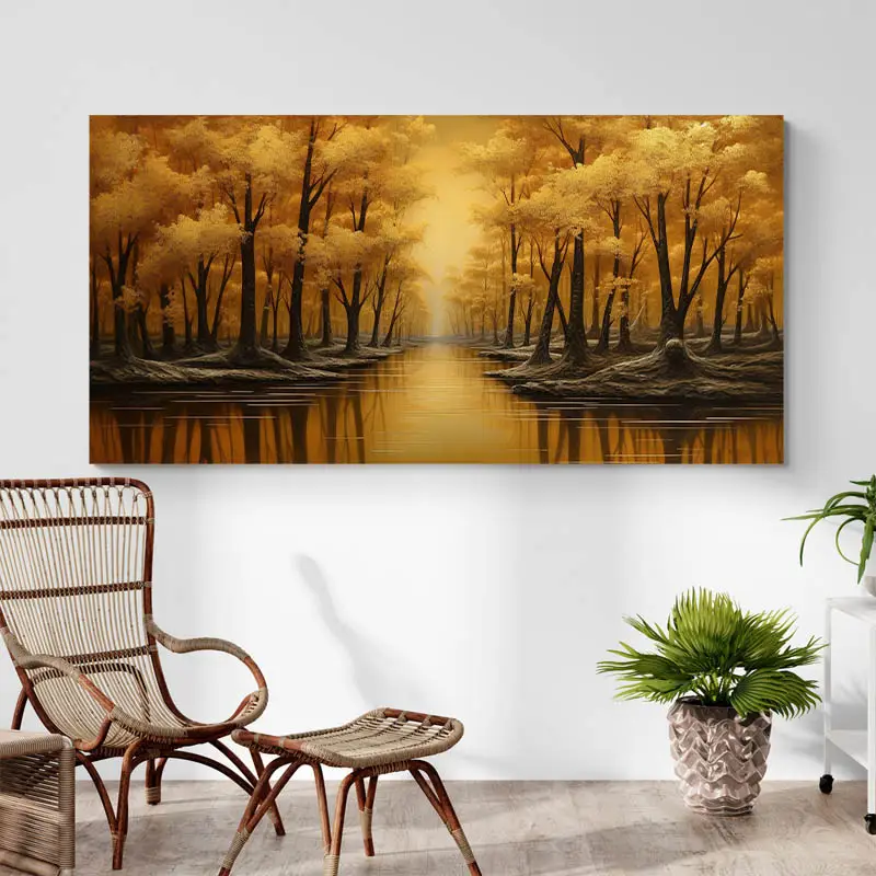 Tableau Arbres dorés
