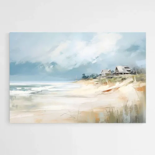 Tableau bord de mer moderne
