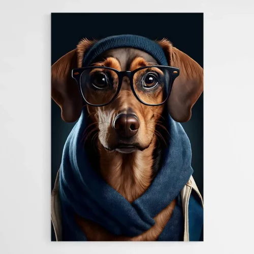 Tableau Chien Rigolo