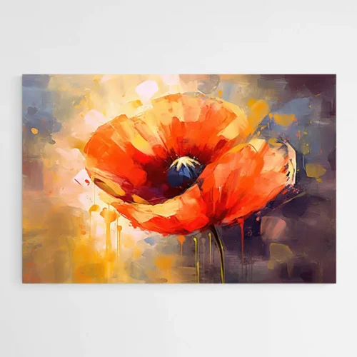 Tableau coquelicot moderne