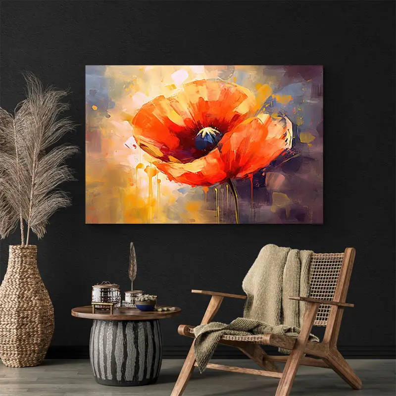 Tableau coquelicot moderne