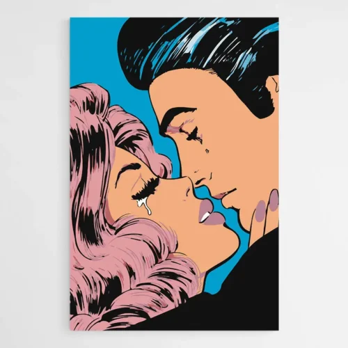 Tableau Couple Pop Art