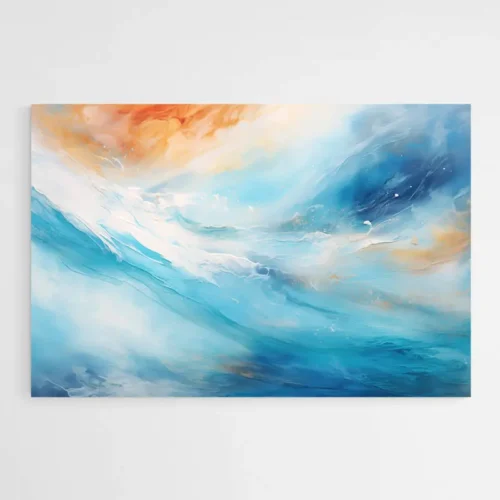 Tableau Mer Abstrait