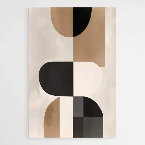 Tableau minimaliste gris et beige