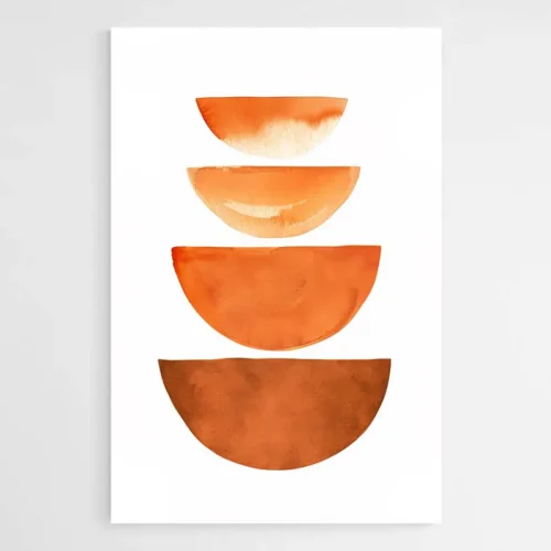 Tableau minimaliste orange