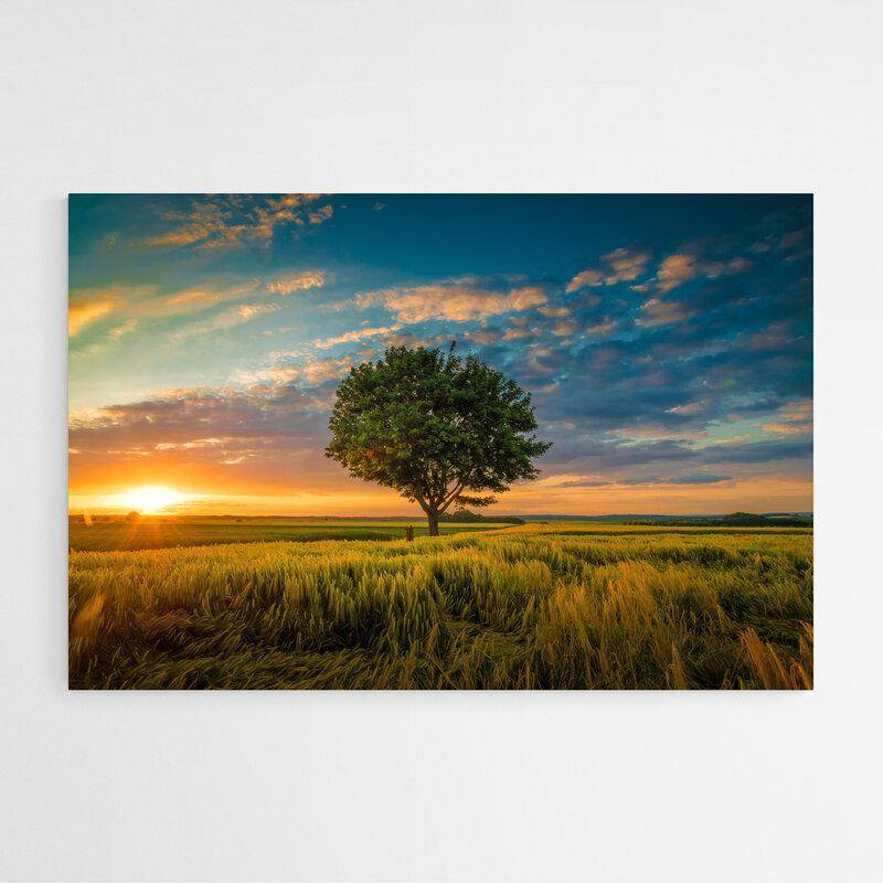 Tableau Arbre Coucher de Soleil