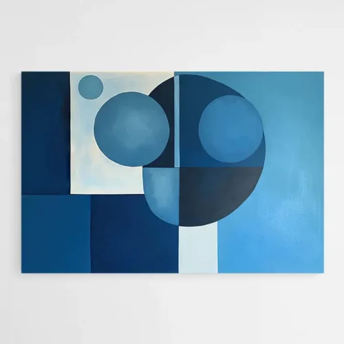 Tableau moderne bleu