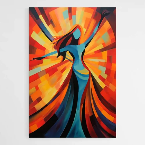 Tableau peinture danseuse moderne