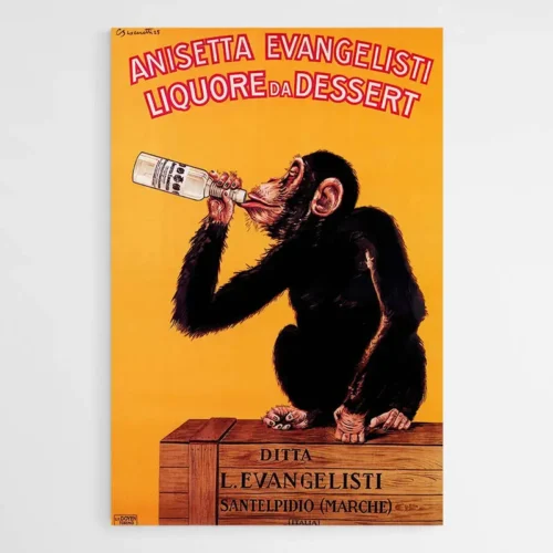 Tableau Singe Vintage