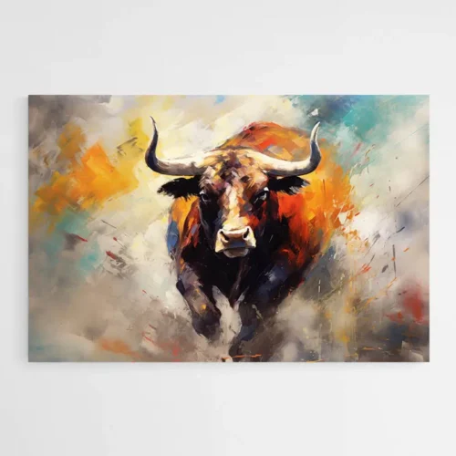 Tableau taureau moderne