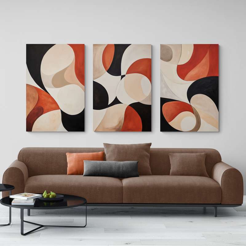 Tableau Triptyque Moderne