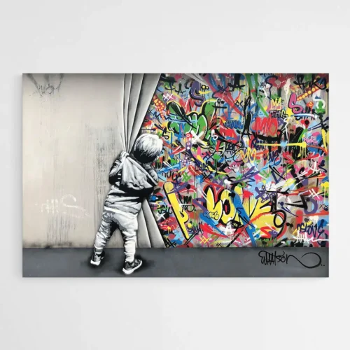 Tableau Street Art Graffiti Banksy