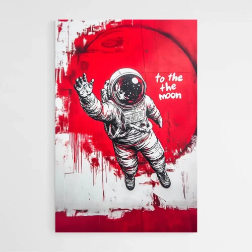 Tableau Cosmonaute Street Art