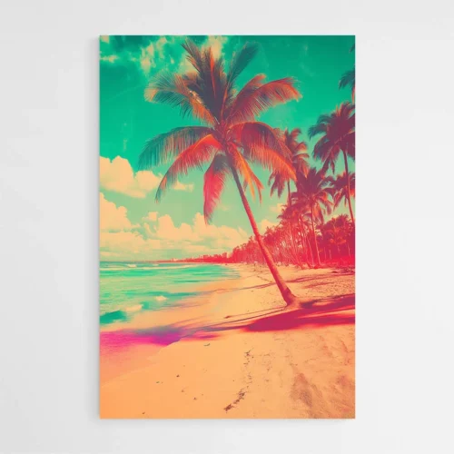 Tableau Palmier Sepia