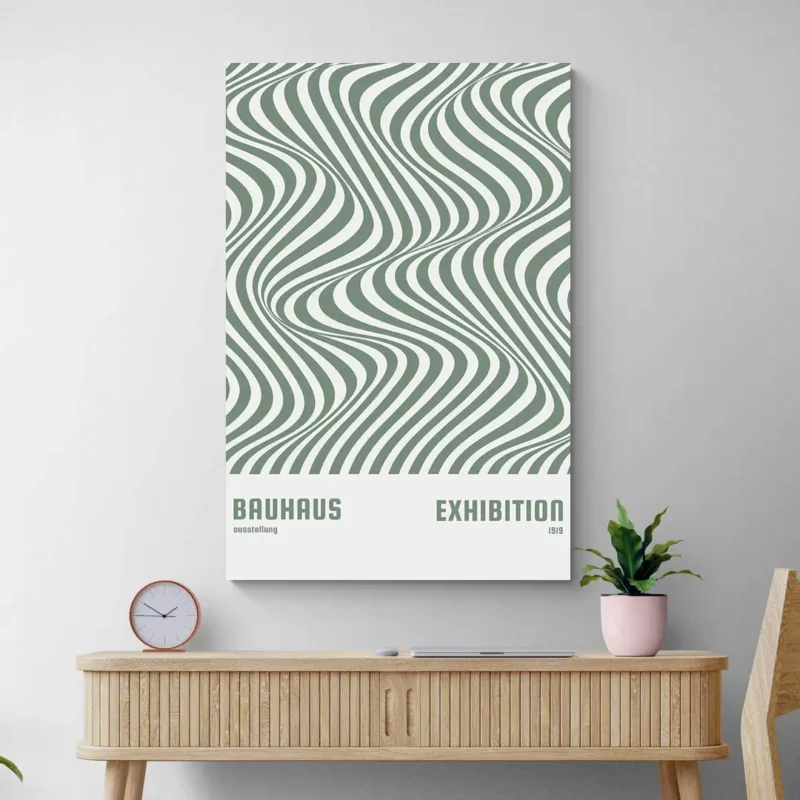 Affiche Bauhaus 1919 verte