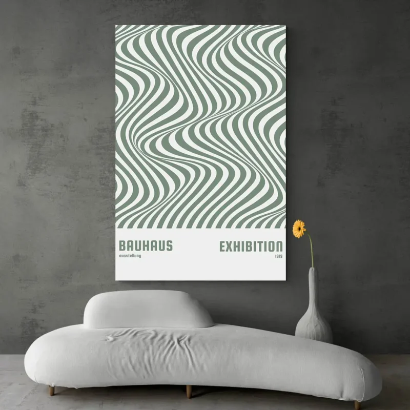 Affiche Bauhaus 1919 verte
