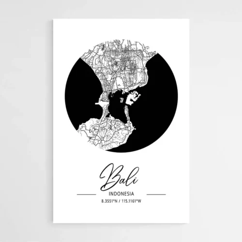 Affiche Carte Bali