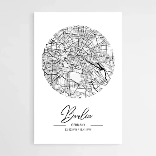 Affiche Carte Berlin