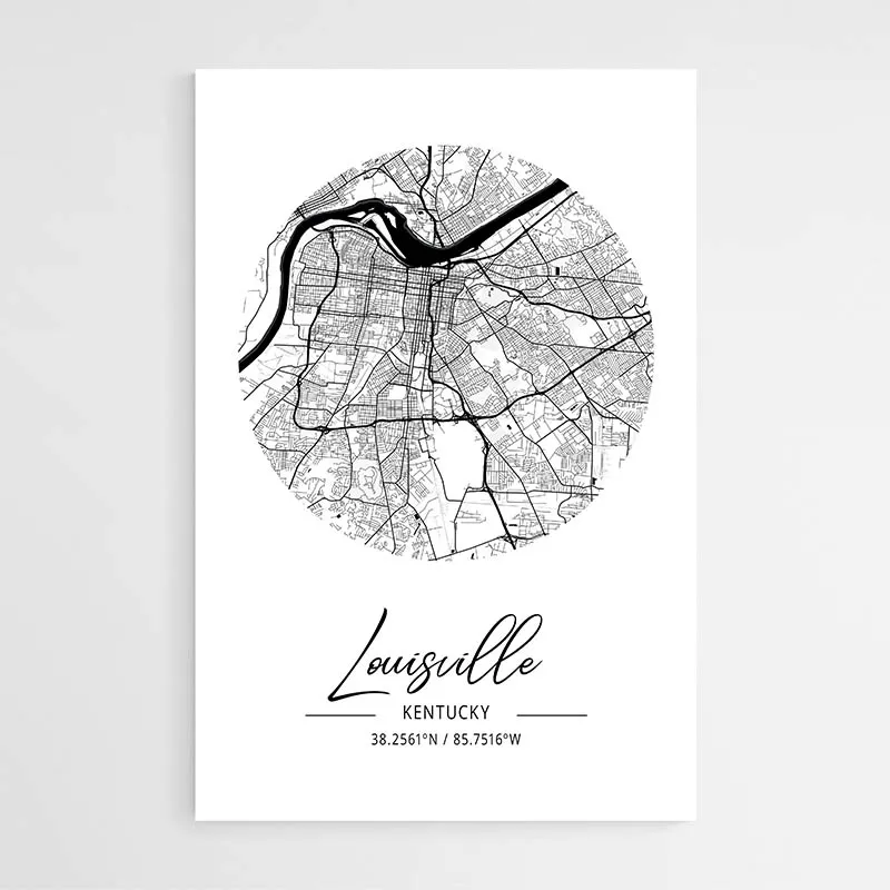 Affiche Carte Los Angeles