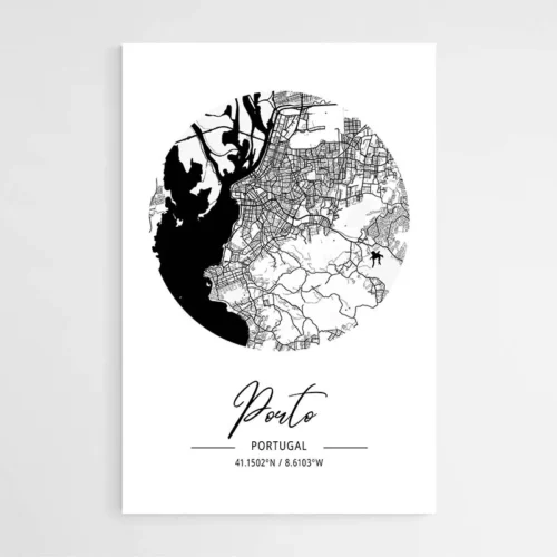 Affiche Carte Porto