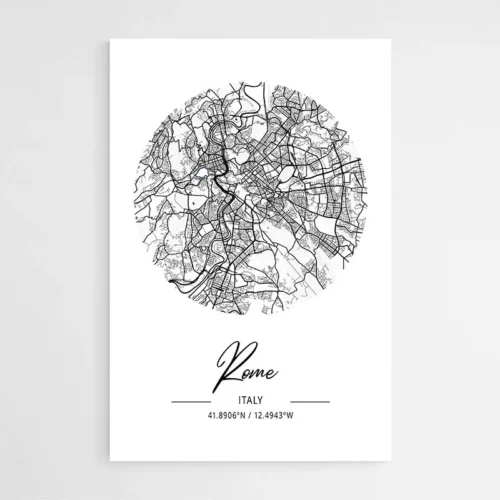 Affiche Carte Rome