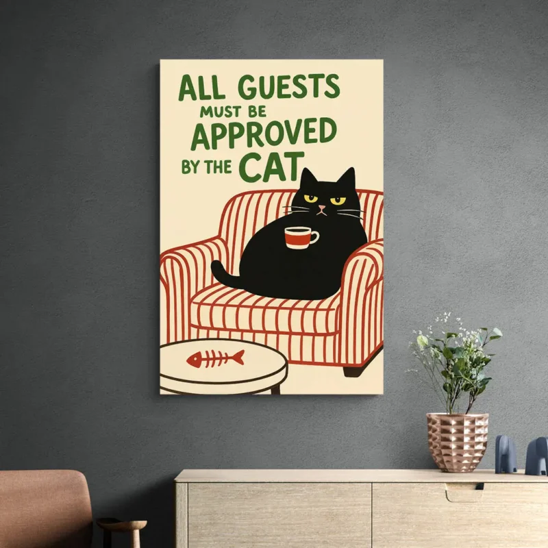 Affiche chat humour
