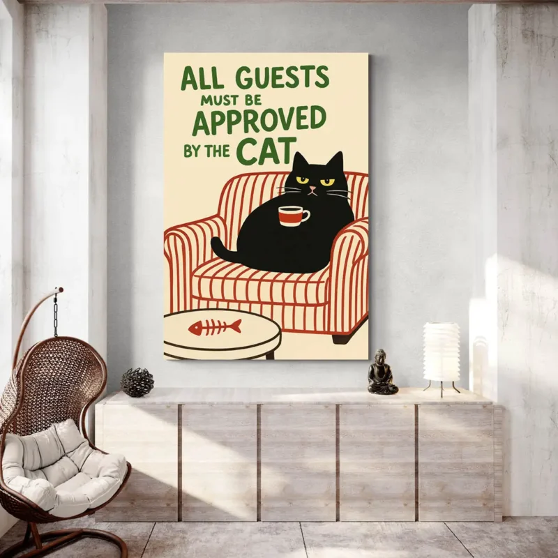 Affiche chat humour