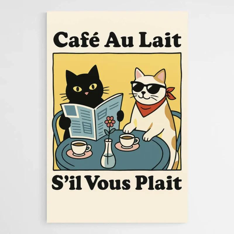 Affiche chats droles