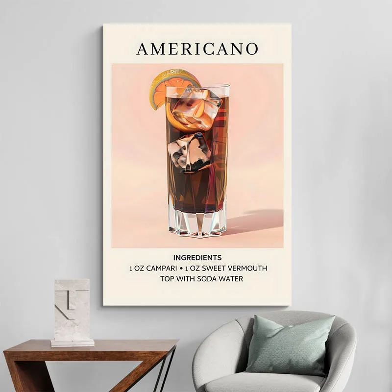 Affiche Ingredients Americano