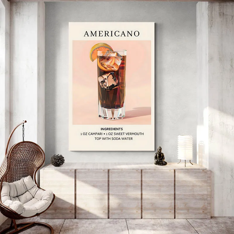 Affiche Ingredients Americano