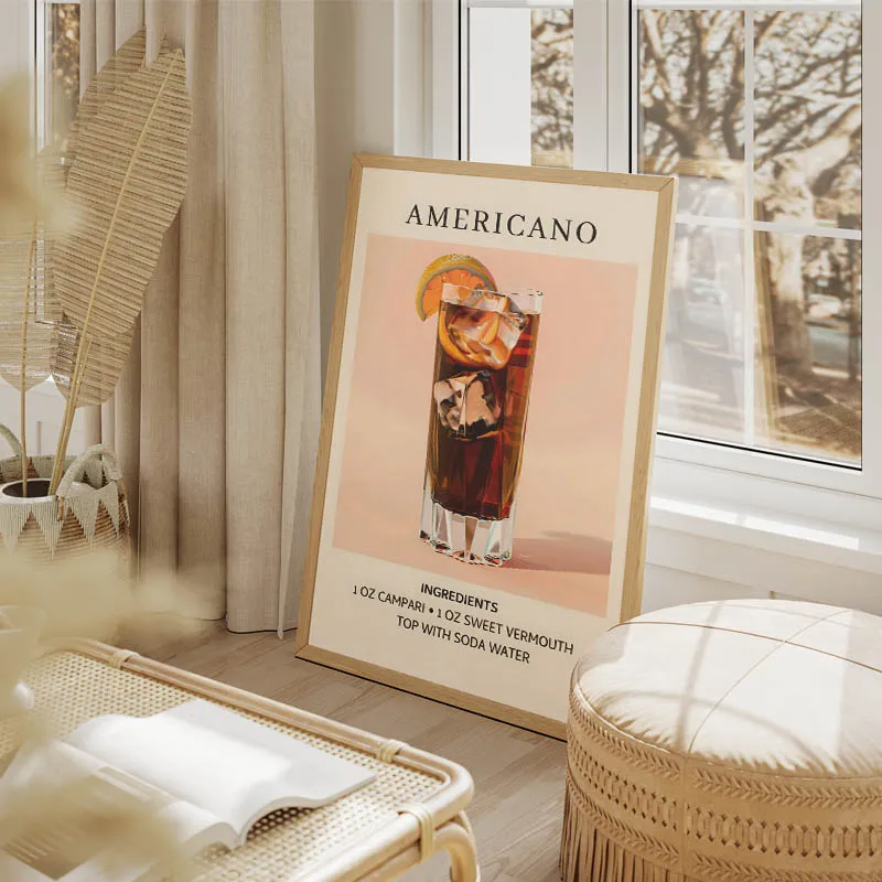 Affiche Ingredients Americano