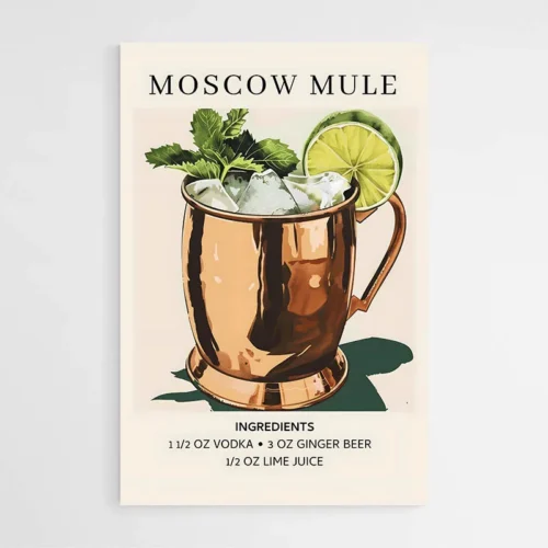 Affiche Ingredients Moscow Mule
