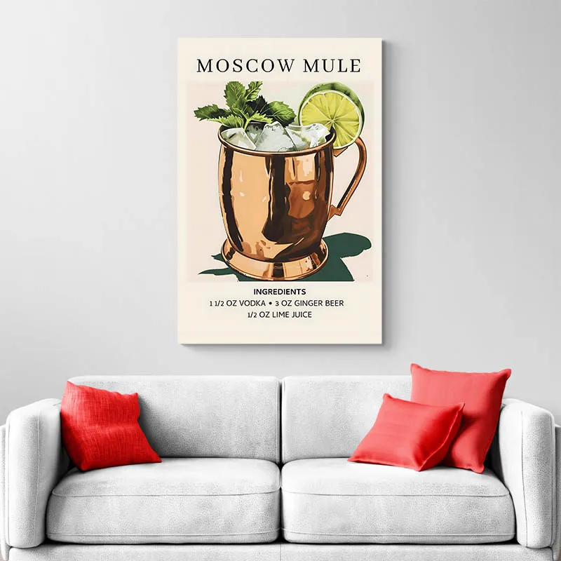 Affiche Ingredients Moscow Mule