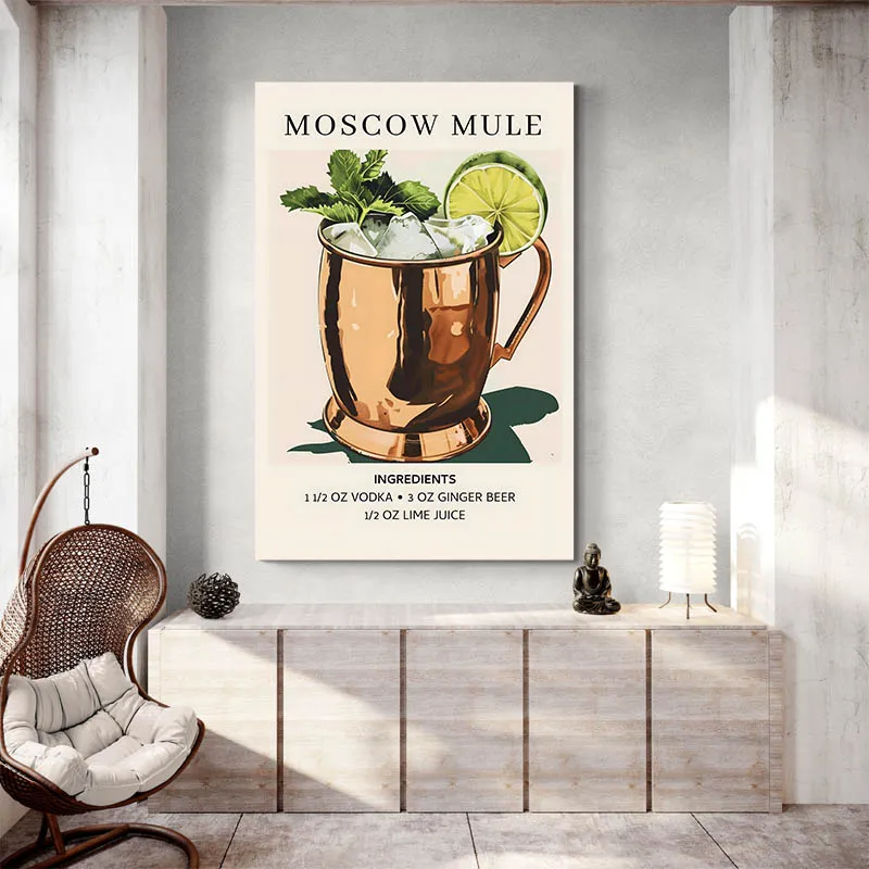 Affiche Ingredients Moscow Mule