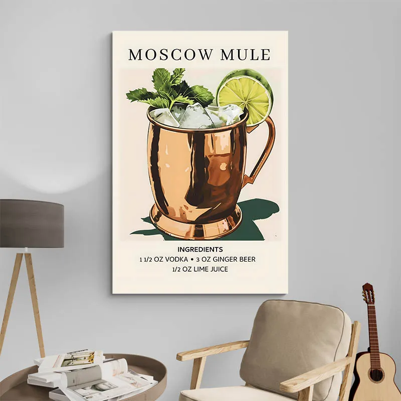 Affiche Ingredients Moscow Mule