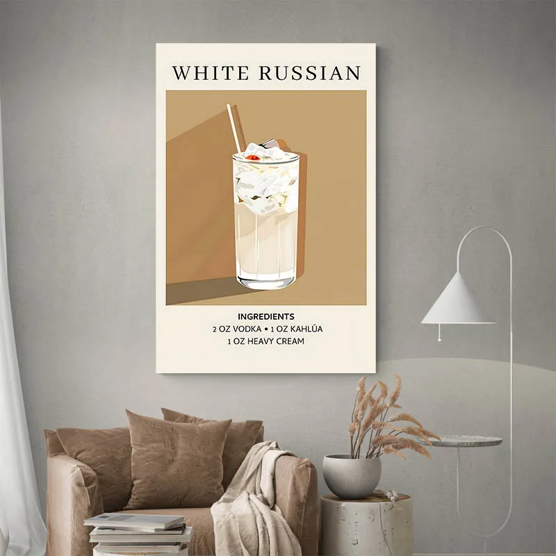Affiche Ingredients White Russian
