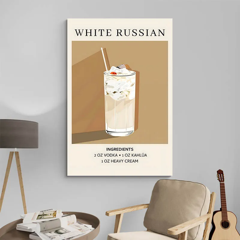 Affiche Ingredients White Russian