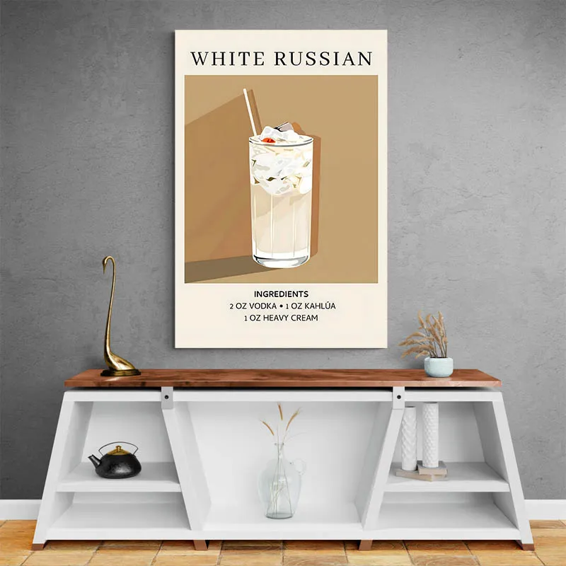Affiche Ingredients White Russian