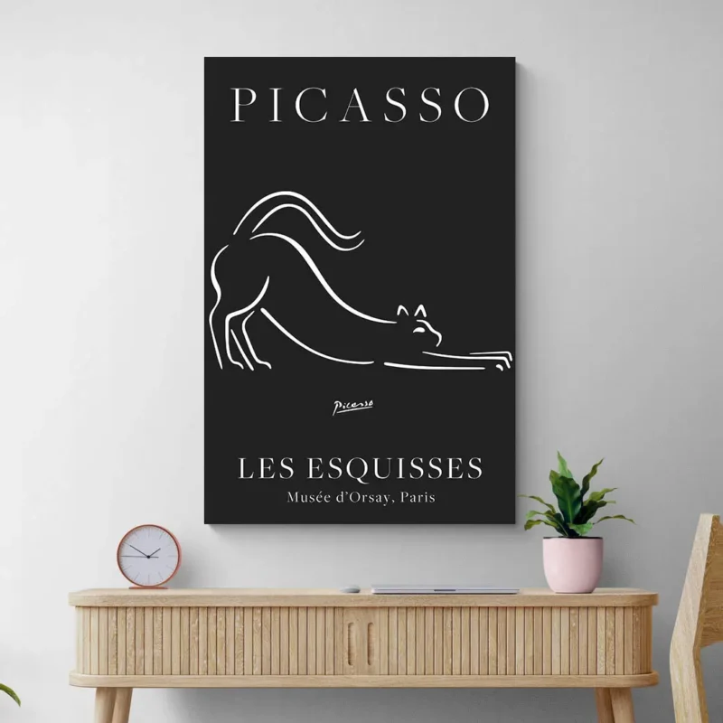 Affiche chat Picasso