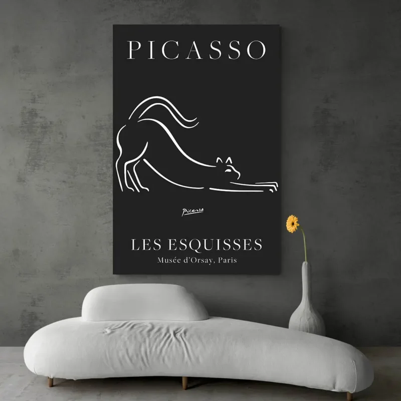 Affiche chat Picasso