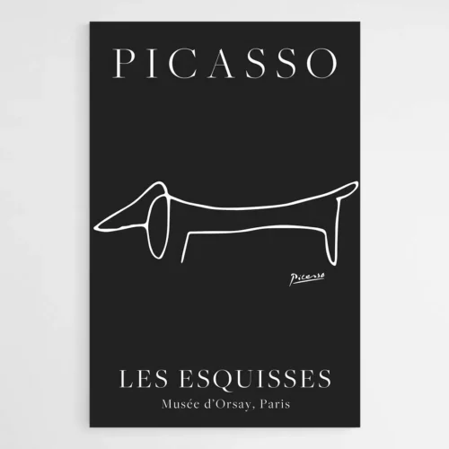 Affiche teckel Picasso